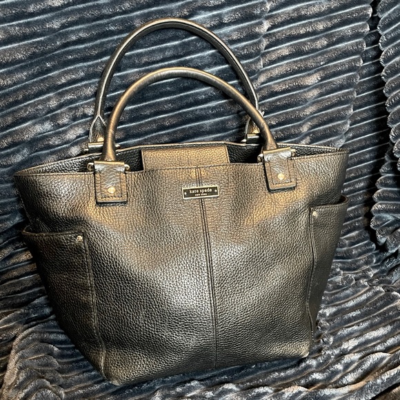 Kate spade pebbled black shoulder bag - Picture 1 of 3